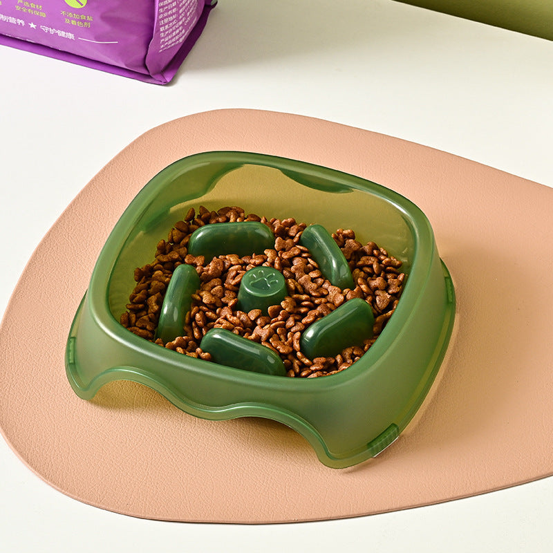 Slow Feeding Pet Water Bowl Anti Choking Safe Drinking Dish
