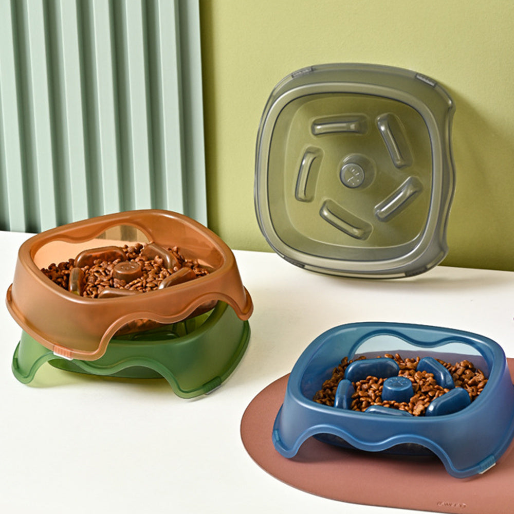 Slow Feeding Pet Water Bowl Anti Choking Safe Drinking Dish