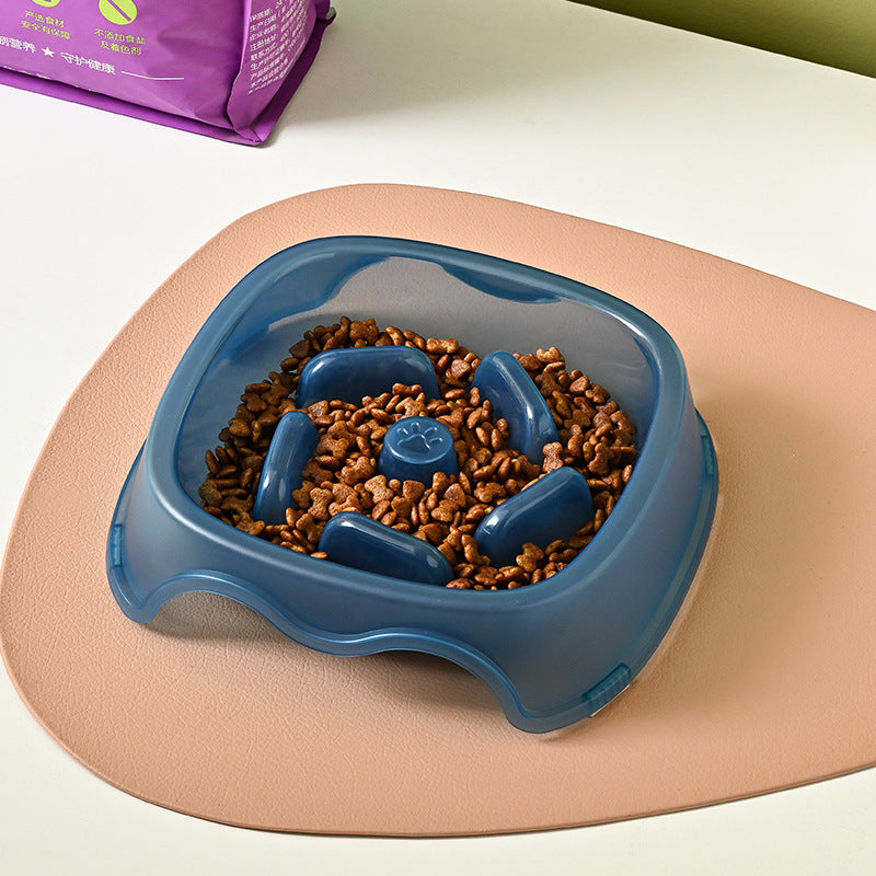 Slow Feeding Pet Water Bowl Anti Choking Safe Drinking Dish