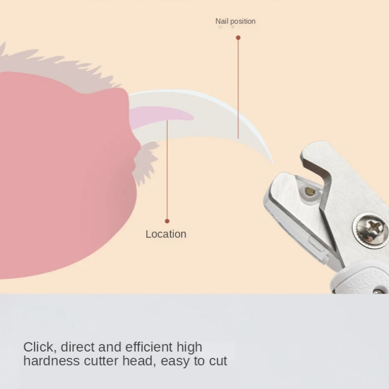 LED Light Pet Nail Clipper Scissors Safe Claw Trimmer