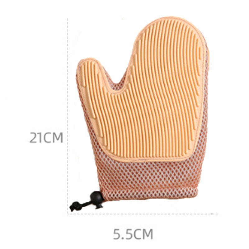 Pet Grooming Fur Removal Glove Shedding Brush Cleaning Mitt