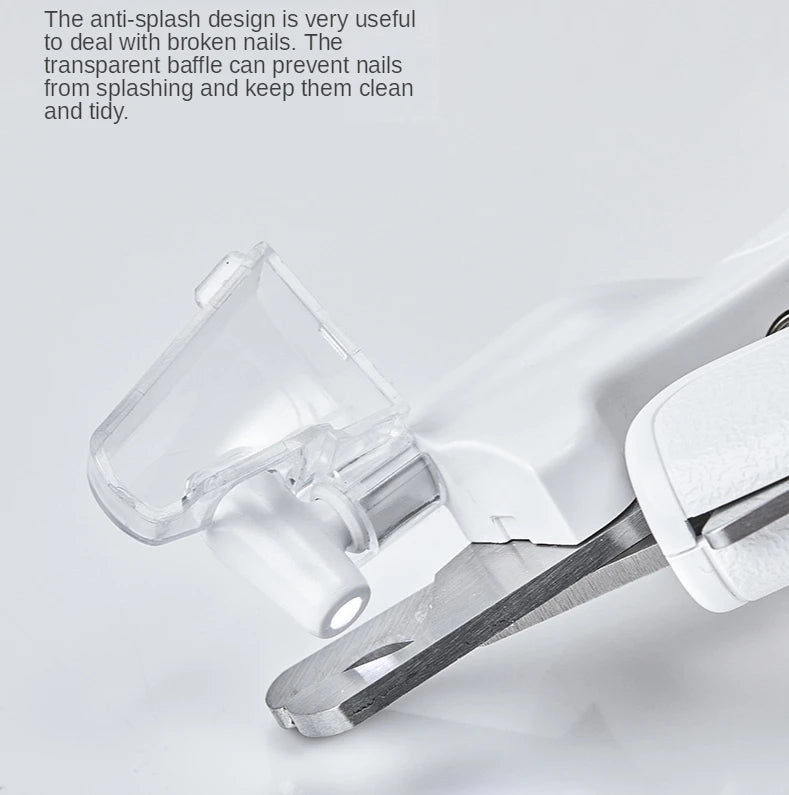 LED Light Pet Nail Clipper Scissors Safe Claw Trimmer