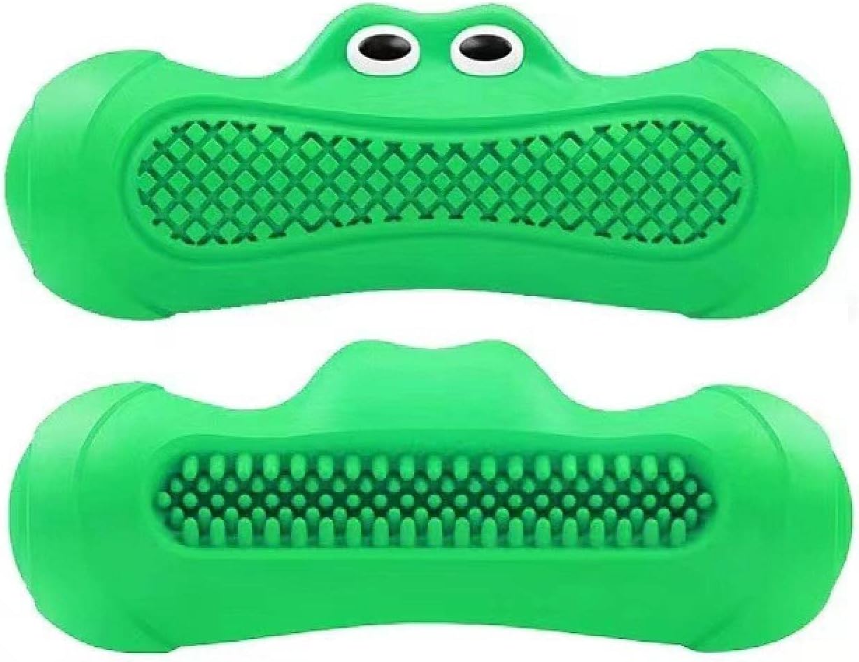 Rugby Shaped Vocal Natural Rubber Teething Chew Pet Toy