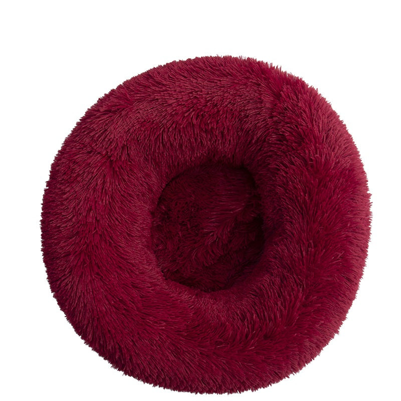 Round Cotton Pet Winter Warm Sleeping Bed Cozy Kennel Nest