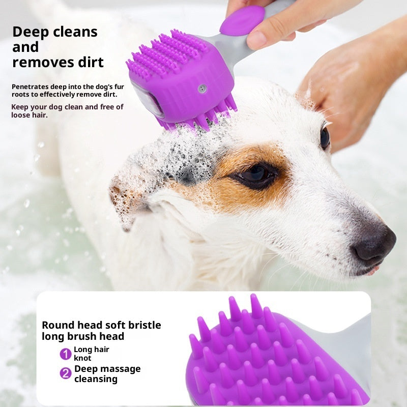 Bath Shower Hair Cleaning Grooming Pet Brush