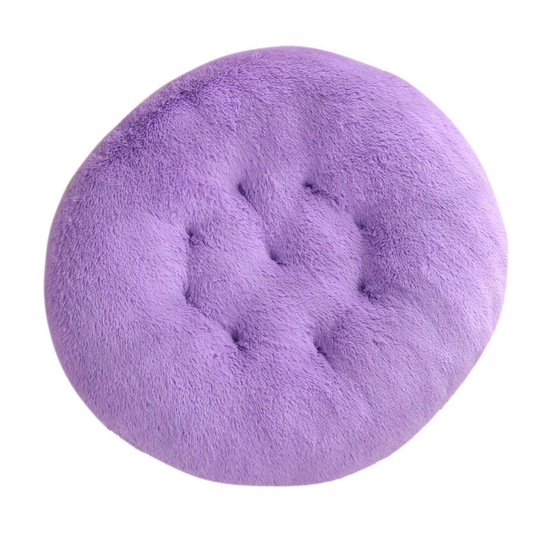 Round Plush Pet Bed Warm Sleeping Mat House