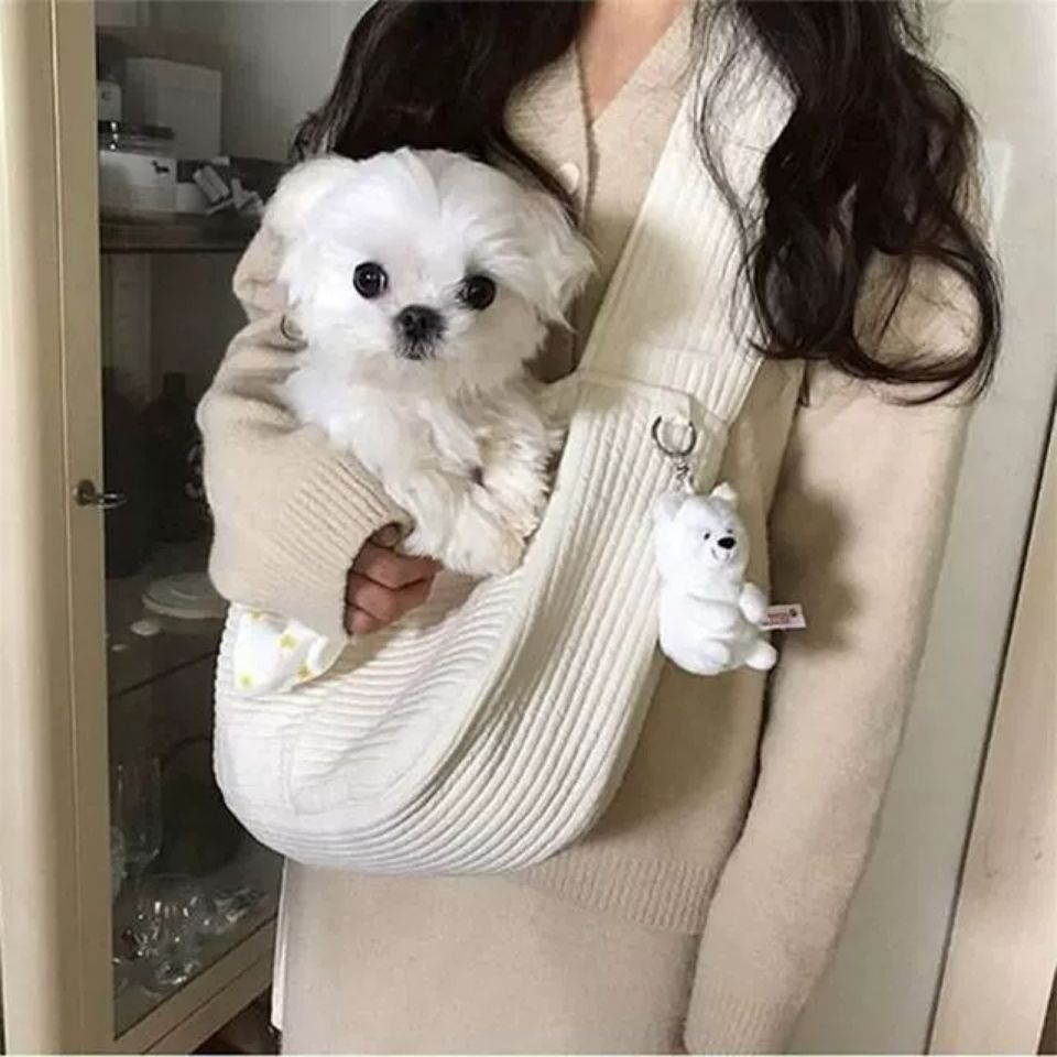 Pet Carrier Canvas Shoulder Travel Tote Breathable Bag