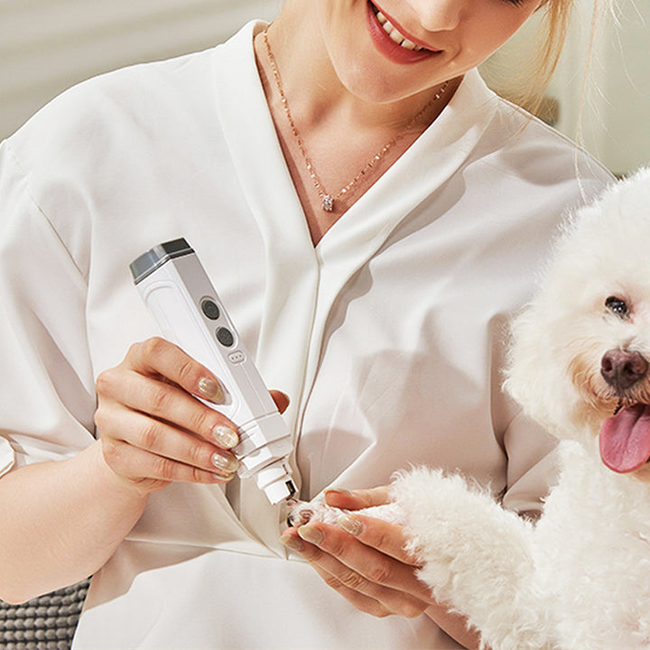 High Power Pet Nail Trimmer Dual LED Automatic Grooming Device