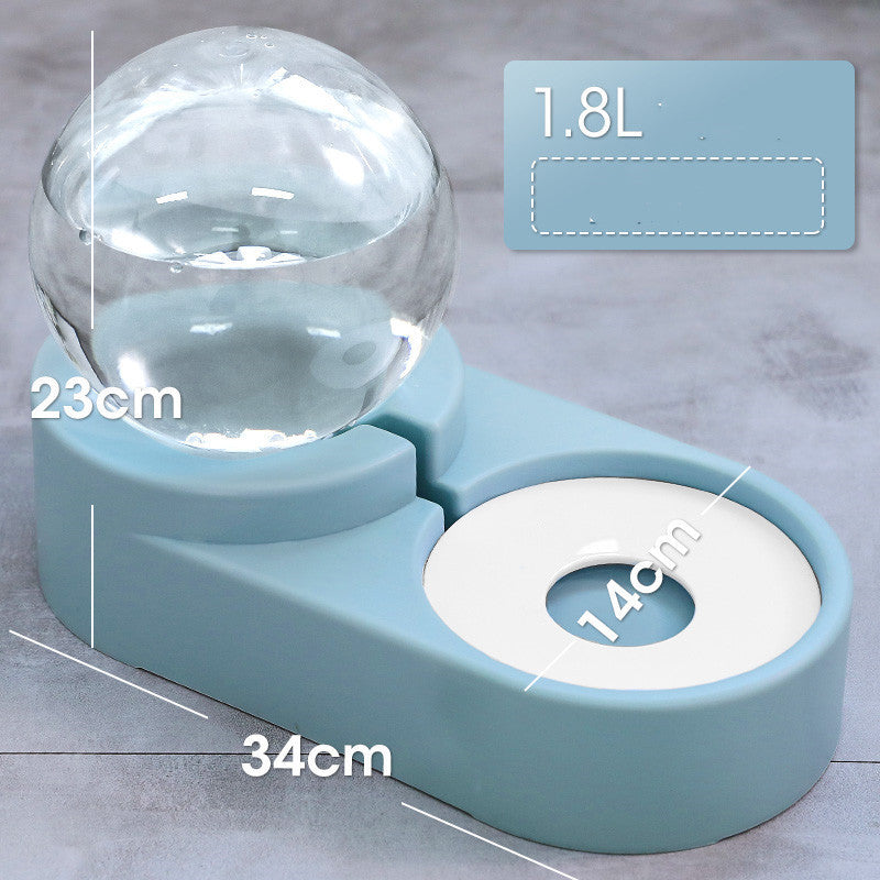 Automatic Bubble Pet Feeder Water Bowl 1.8L Drinking Container