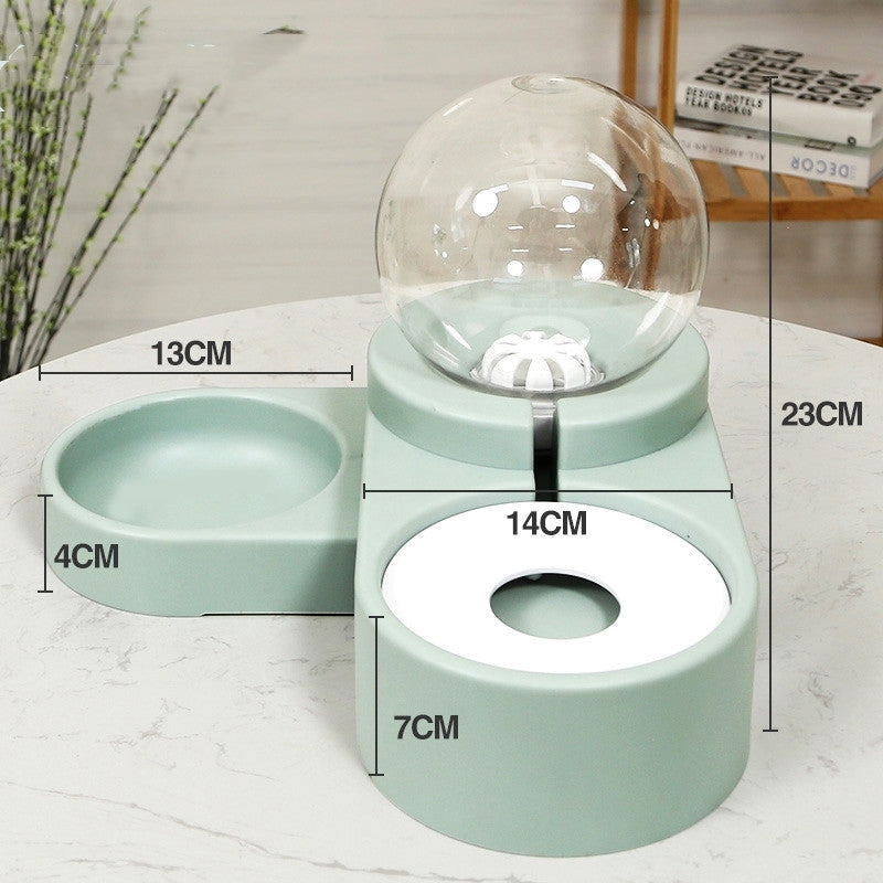 Automatic Bubble Pet Feeder Water Bowl 1.8L Drinking Container