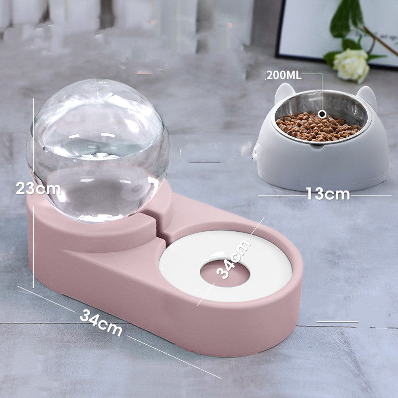Automatic Bubble Pet Feeder Water Bowl 1.8L Drinking Container