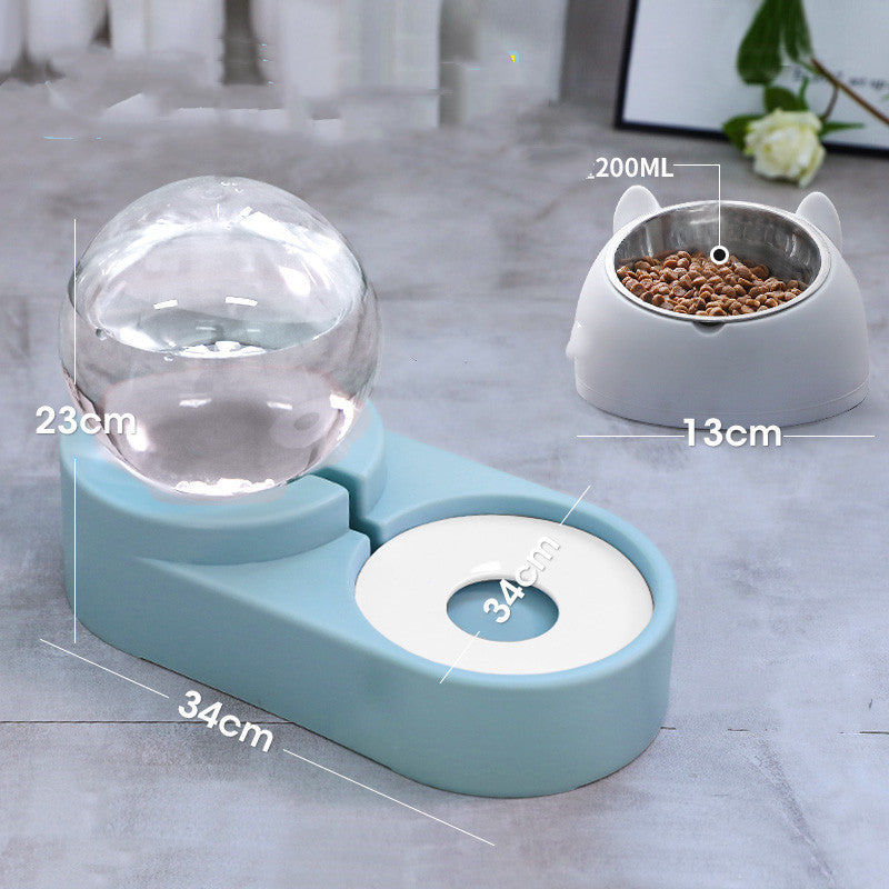 Automatic Bubble Pet Feeder Water Bowl 1.8L Drinking Container