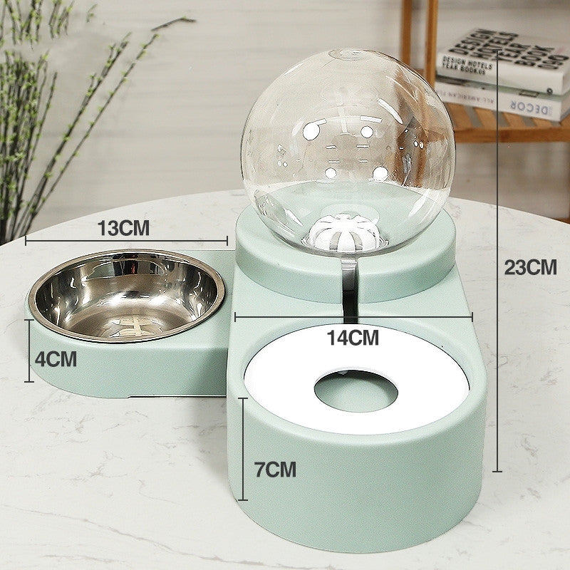 Automatic Bubble Pet Feeder Water Bowl 1.8L Drinking Container