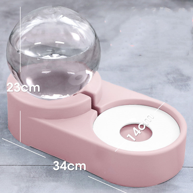 Automatic Bubble Pet Feeder Water Bowl 1.8L Drinking Container