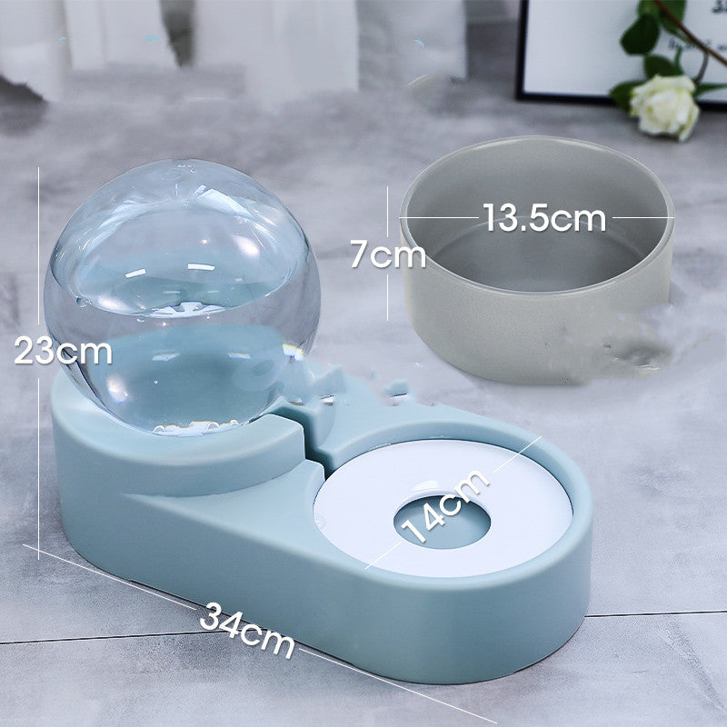 Automatic Bubble Pet Feeder Water Bowl 1.8L Drinking Container