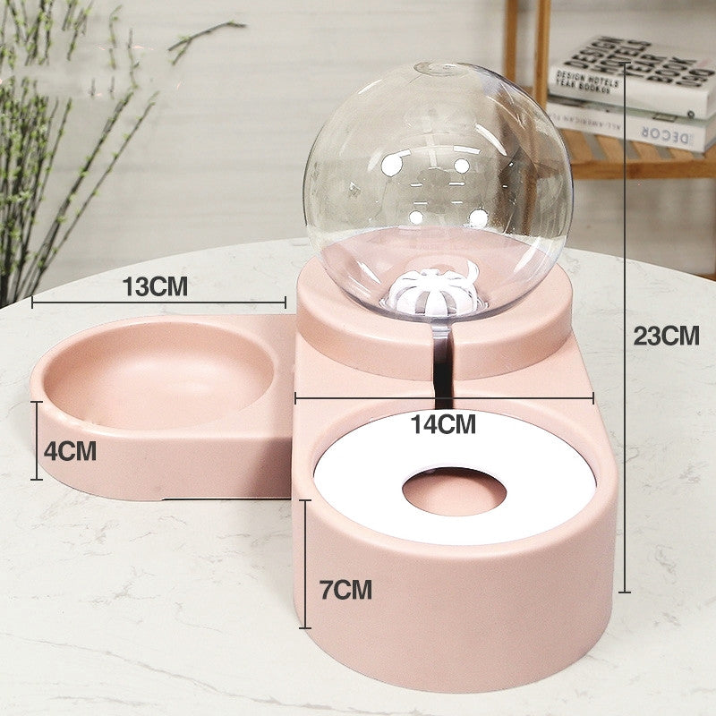 Automatic Bubble Pet Feeder Water Bowl 1.8L Drinking Container