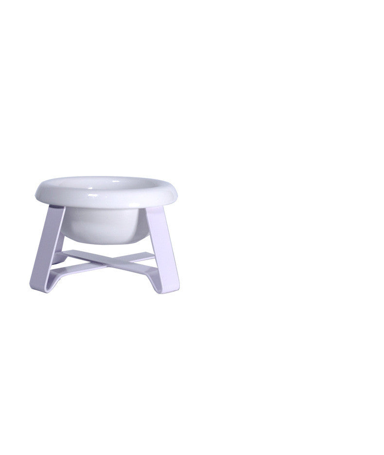 Anti Slip Pet Feeding Bowl Set With Iron Stand 2 In 1 Food Water Dish