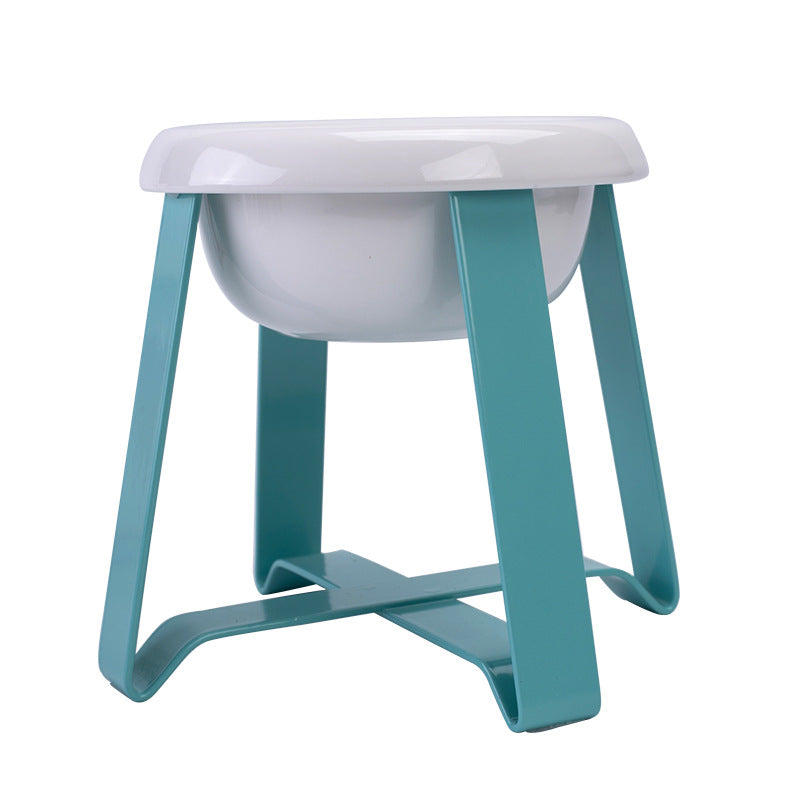 Anti Slip Pet Feeding Bowl Set With Iron Stand 2 In 1 Food Water Dish