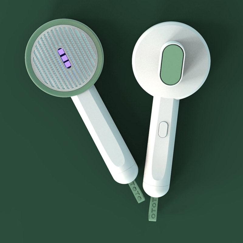 2 In 1 Pet Grooming Comb With UVC Detection Hair Remover Tool
