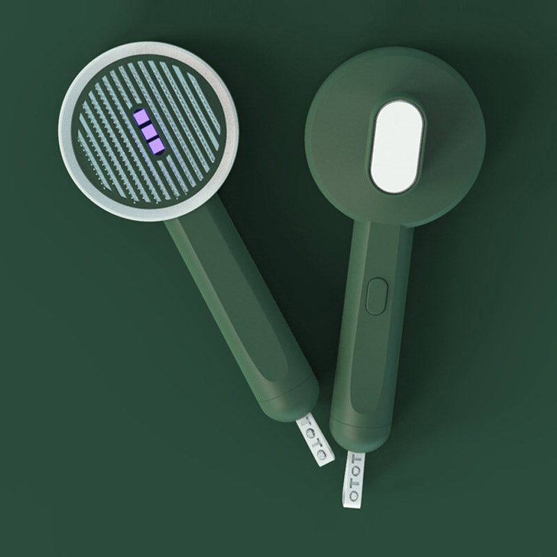 2 In 1 Pet Grooming Comb With UVC Detection Hair Remover Tool