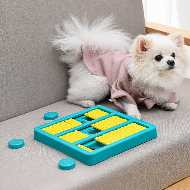 Rotating Interactive Food Dispensing Educational Pet Slow Feeder Toy