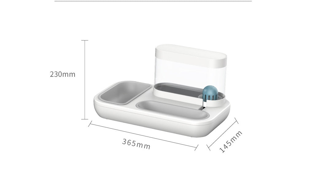 Automatic Pet Drinking Fountain 1.5L Feeder Bowl System