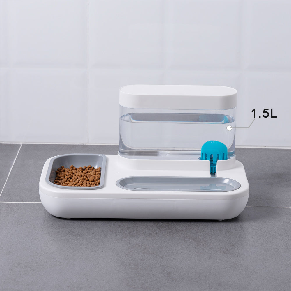 Automatic Pet Drinking Fountain 1.5L Feeder Bowl System