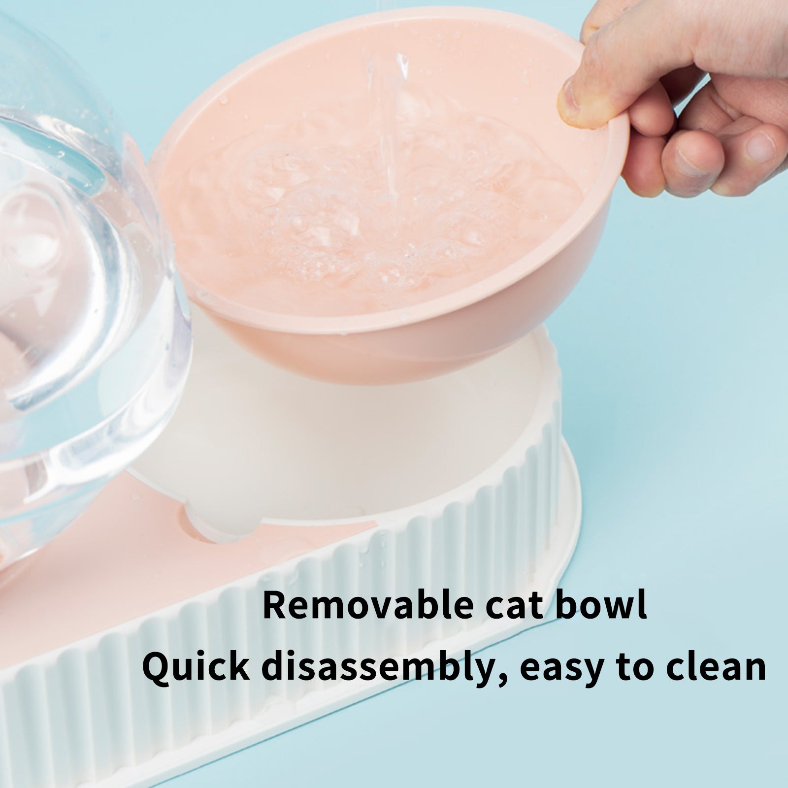 Automatic Pet Water Feeder Bowl Plastic Drinking System