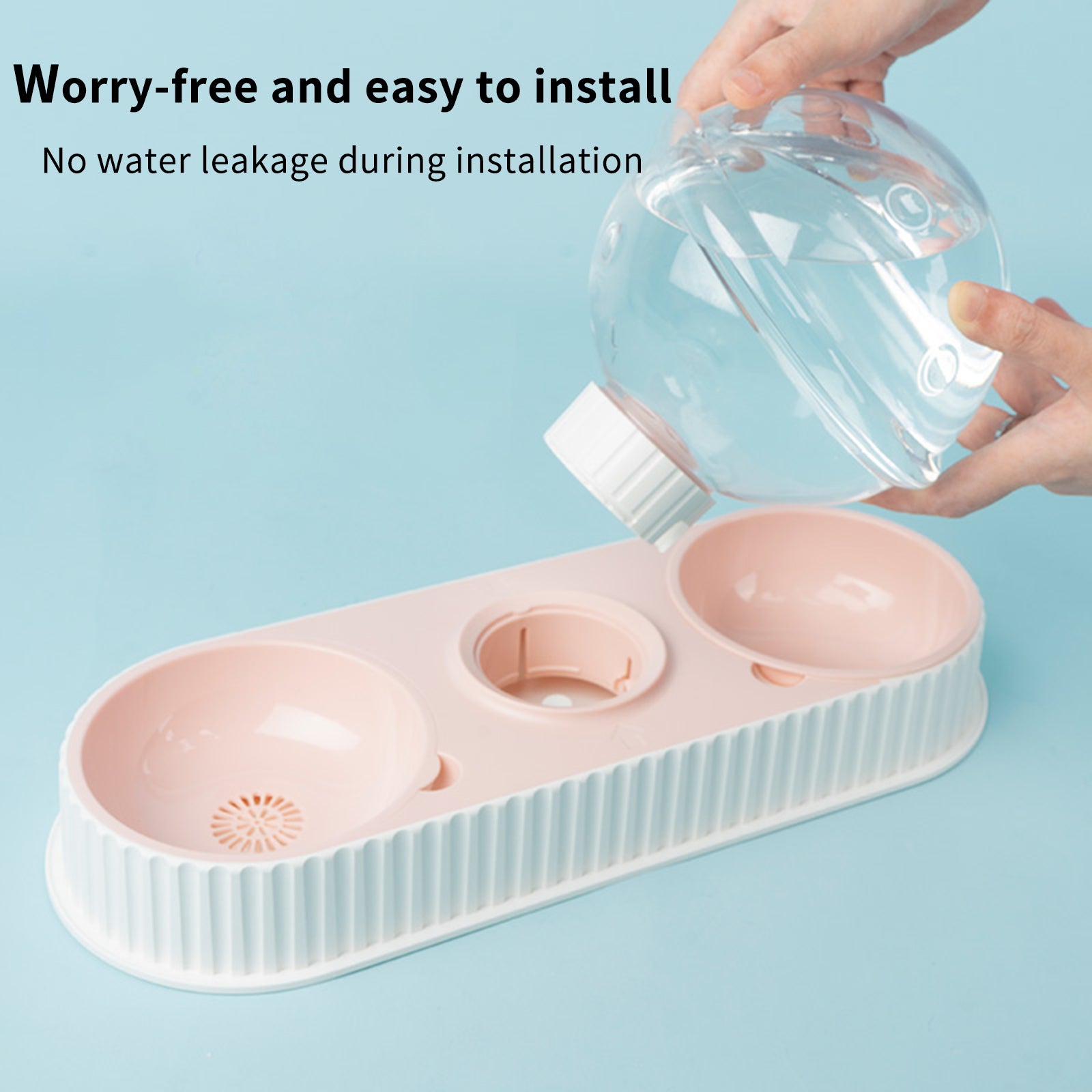 Automatic Pet Water Feeder Bowl Plastic Drinking System