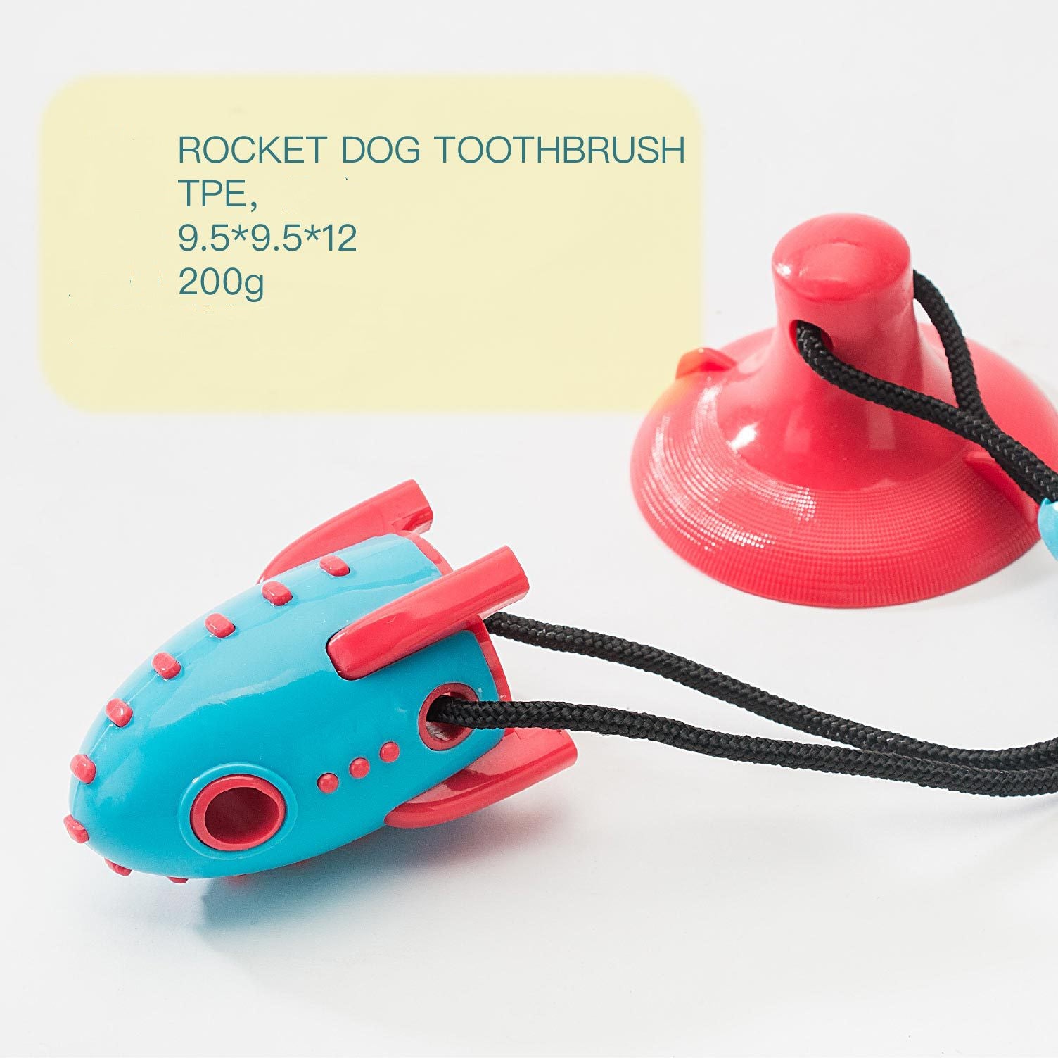 Rocket Shaped Food Dispensing Bite Resistant Pet Toy