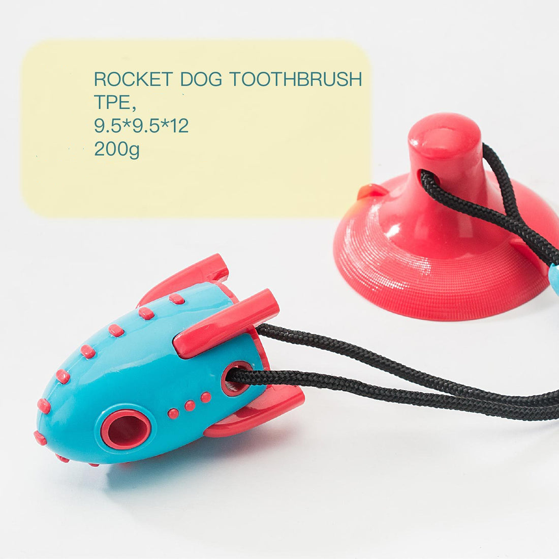 Rocket Shaped Food Dispensing Bite Resistant Pet Toy