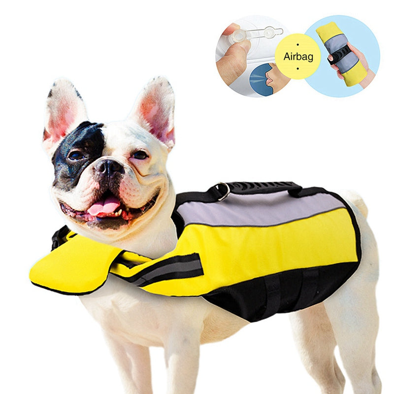Reflective Nylon Pet Life Jacket Airbag Safety Vest
