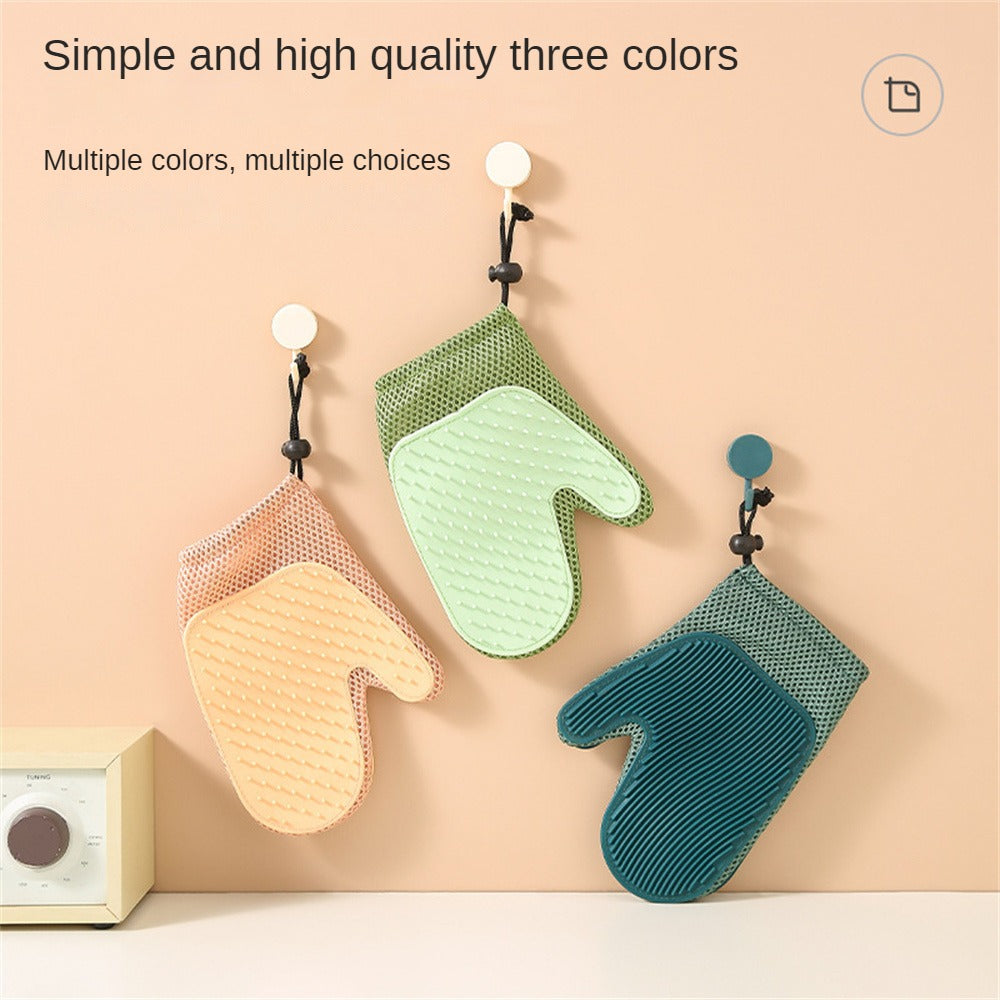 Pet Grooming Fur Removal Glove Shedding Brush Cleaning Mitt