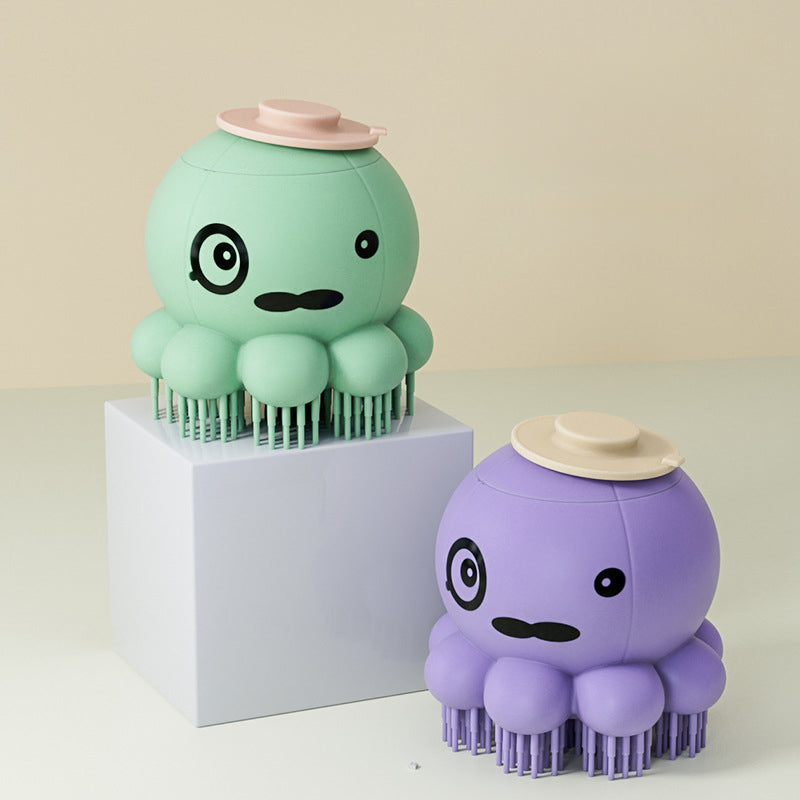 Silicone Body Wash Bath Massage Grooming Pet Brush