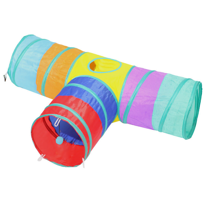 Foldable Tunnel Climbing Path Interactive Pet Toy