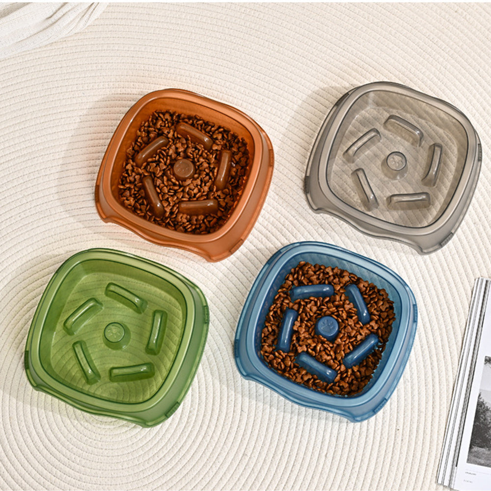 Slow Feeding Pet Water Bowl Anti Choking Safe Drinking Dish