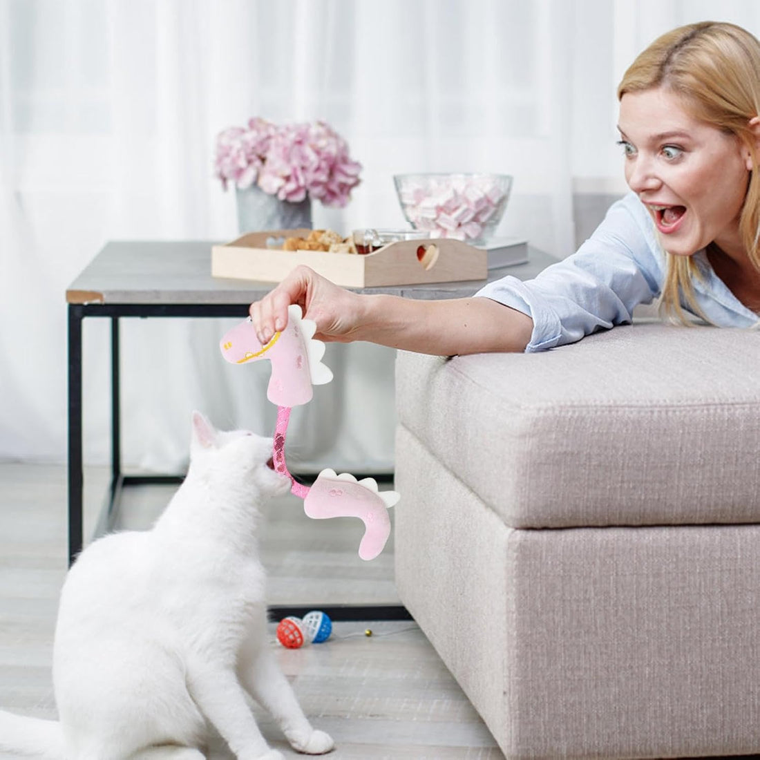 Catnip Rope Chew Teeth Cleaning Interactive Pet Toy