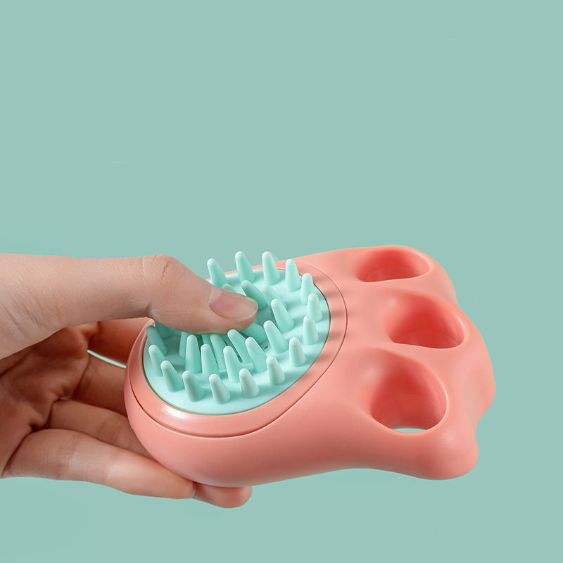 Claw Bath Massage Comb Grooming Pet Brush