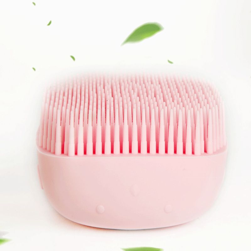 Soft Silicone Bristle Shampoo Dispenser Grooming Pet Brush