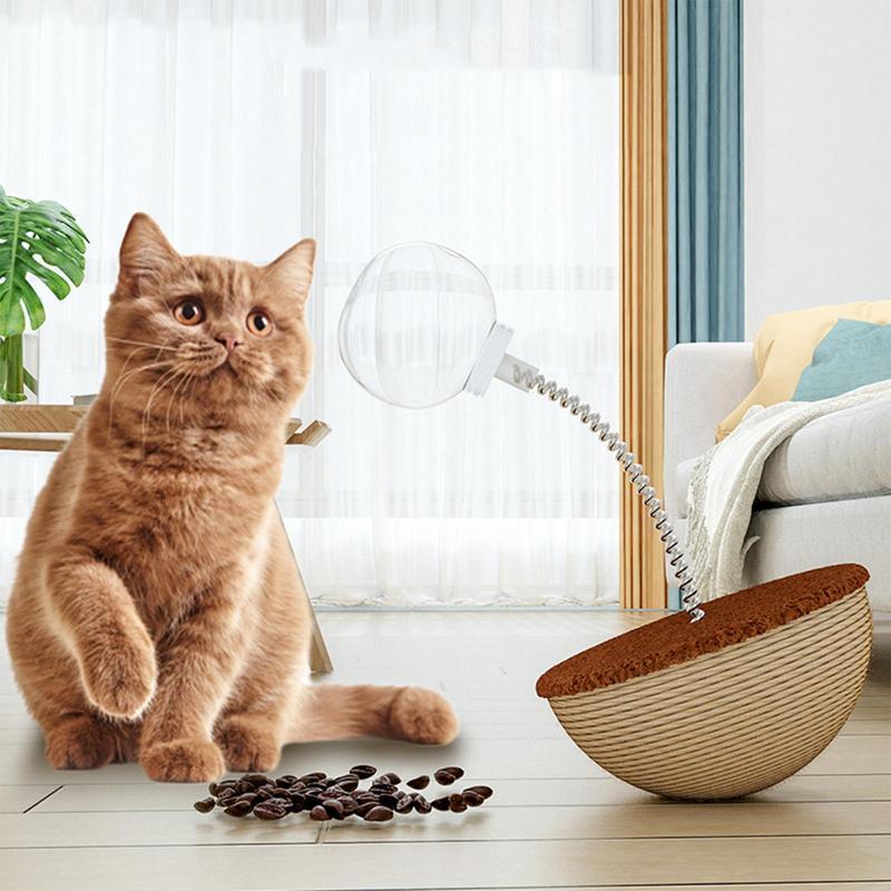 Interactive Balancing Food Dispensing Puzzle Pet Toy