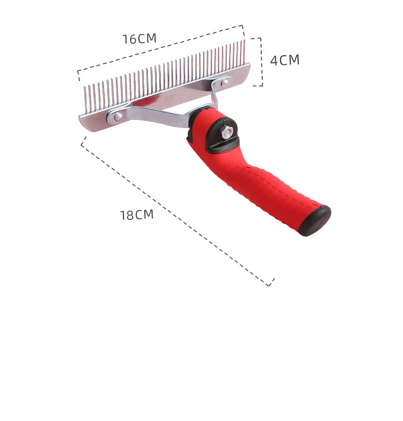 Extra Large Pet Rake Comb Deshedding Grooming Tool