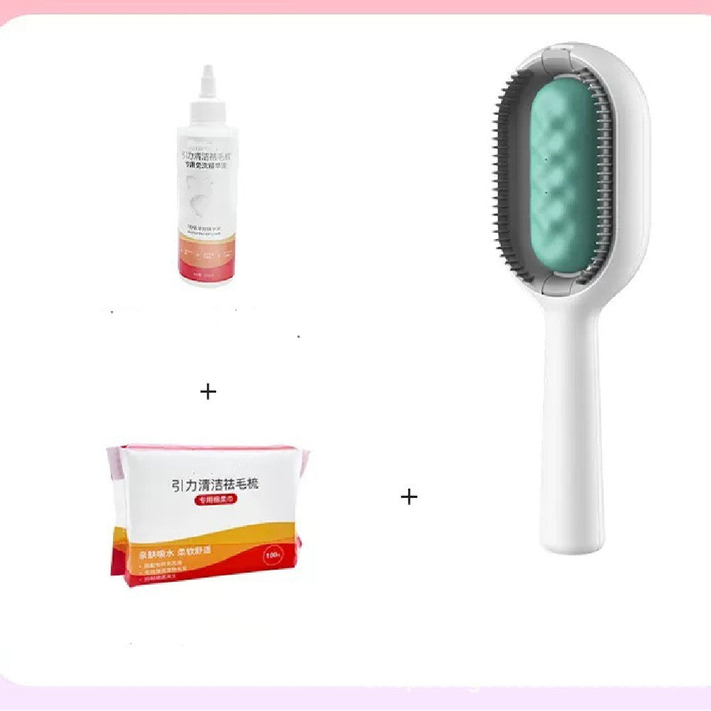 Pet Grooming Dematting Brush Hair Removal Comb With Cleaning Tank
