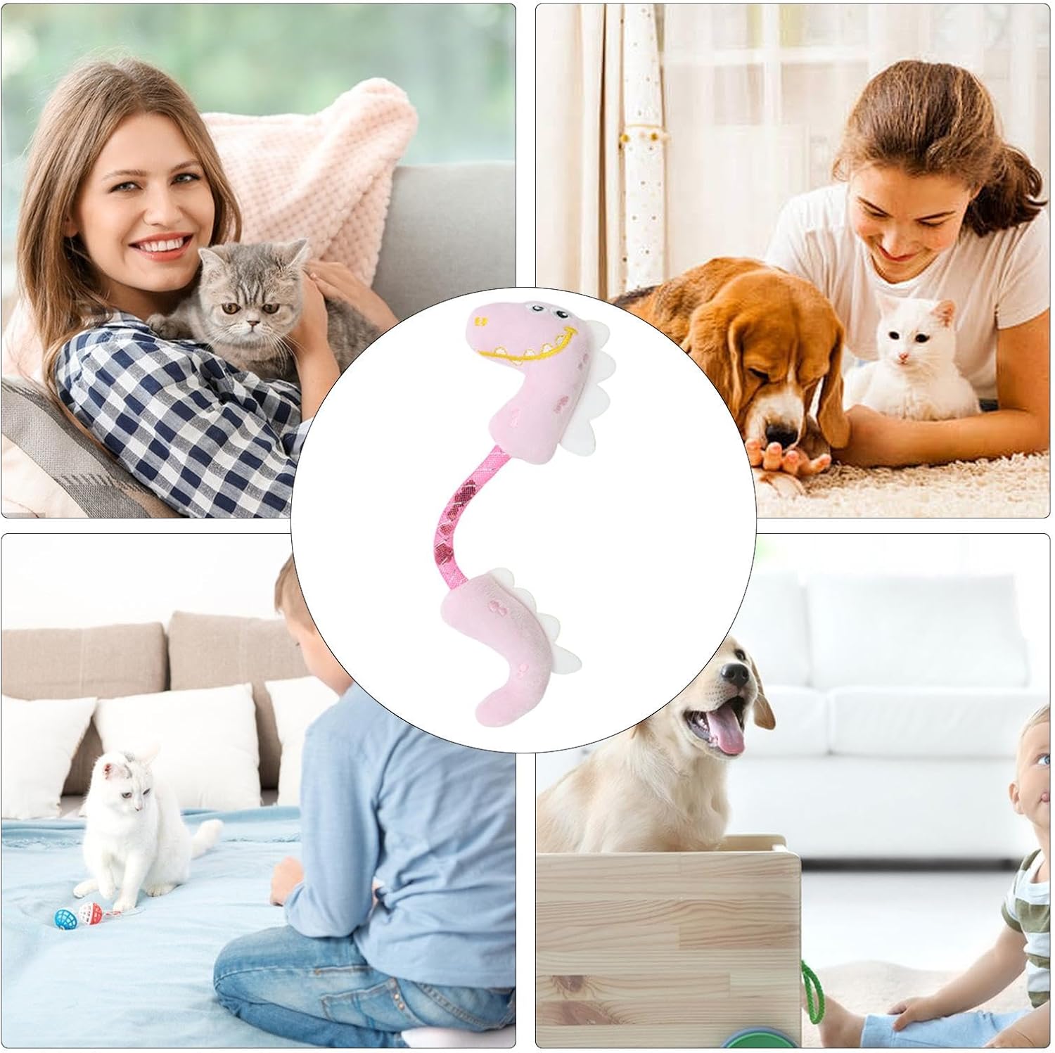 Catnip Rope Chew Teeth Cleaning Interactive Pet Toy