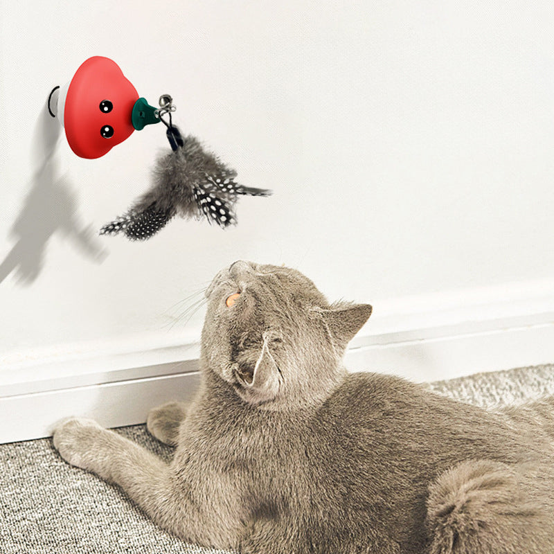 Retractable Wand Suction Cup Interactive Pet Exercise Toy
