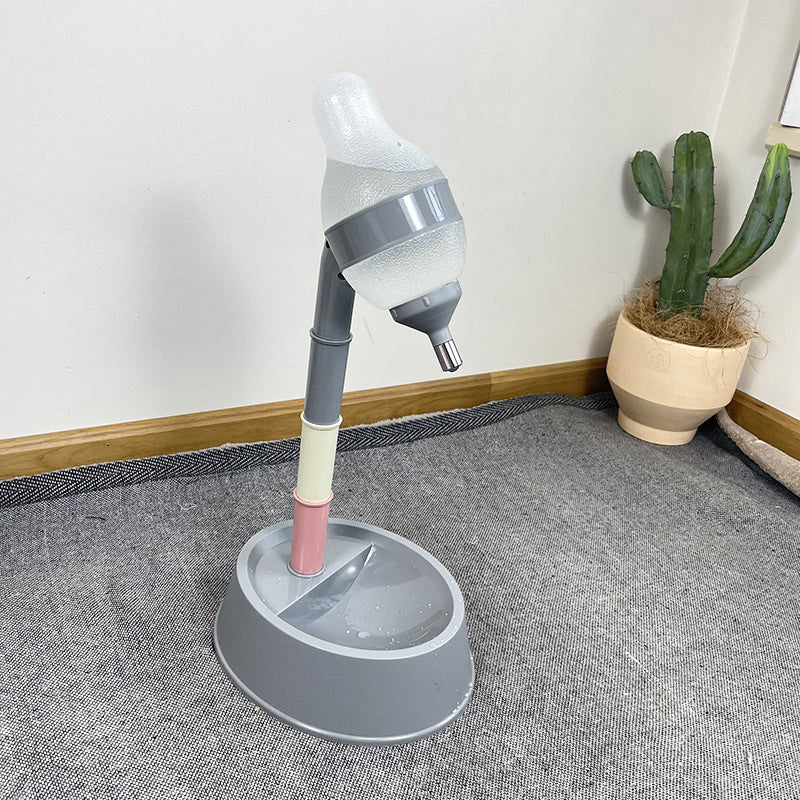 Adjustable Height Pet Water Dispenser Fountain Stand Bowl
