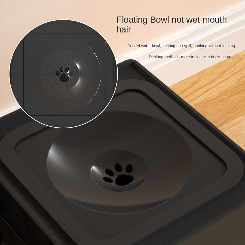 Adjustable Height Pet Double Bowl Stand Feeder Set
