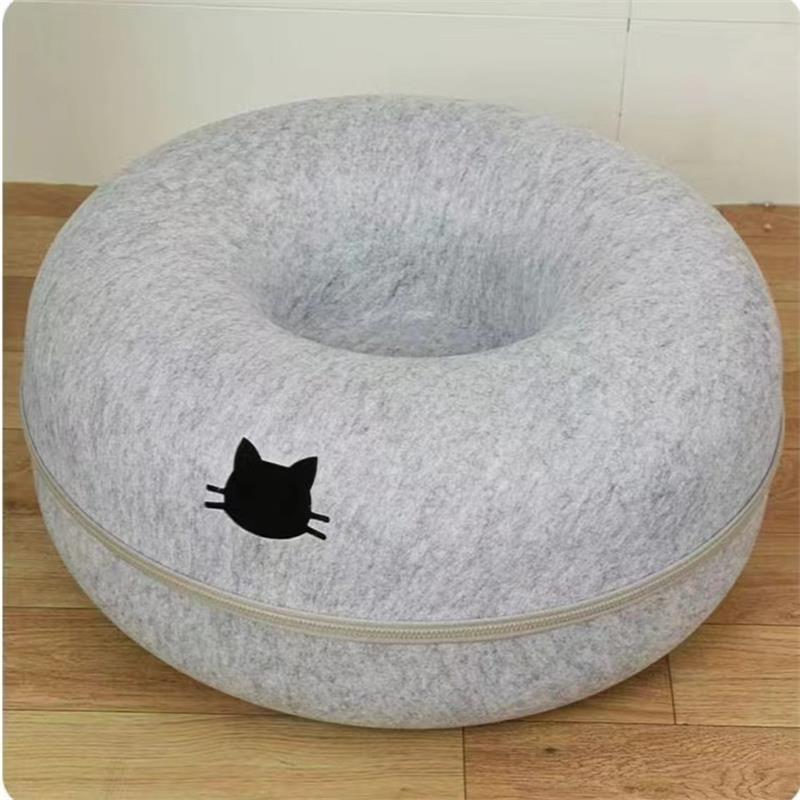 Round Tunnel Pet Bed Comfortable Play And Rest Nest