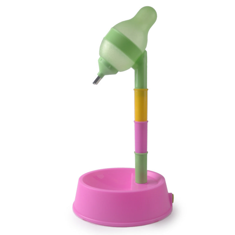 Adjustable Height Pet Water Dispenser Fountain Stand Bowl