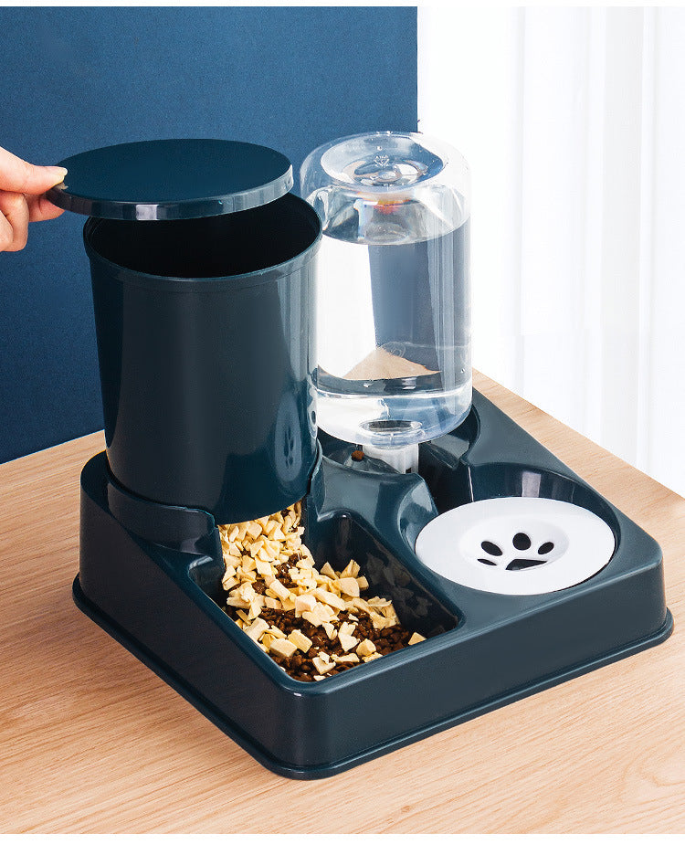 Automatic Pet Feeding Bowl And Water Basin Combined System