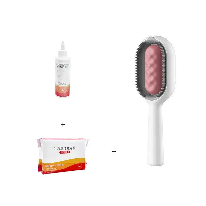 Pet Grooming Dematting Brush Hair Removal Comb With Cleaning Tank